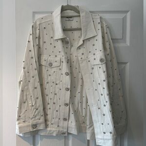 Show Me Your Mu Mu Getting Hitched White Rhinestone Jacket